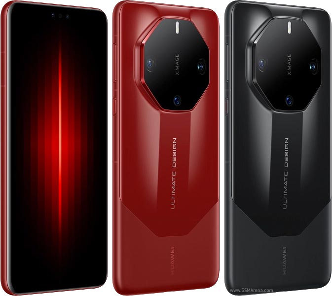 تنزيل خلفيات هواوي ميت 60 آر إس آلتيميت ديزاين الأحمر و الأسود Huawei Mate 60 RS Ultimate Design Wallpaper