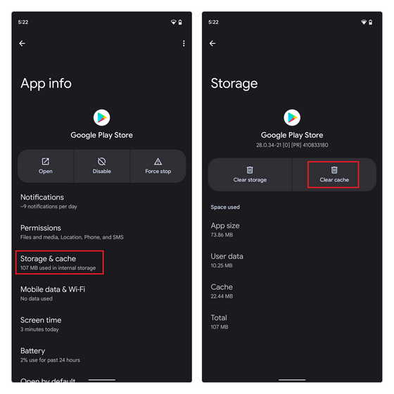 clear cache google play store كيفية إصلاح مشكلة حدث خطأ ما حاول مرة أخرى على متجر جوجل بلاي