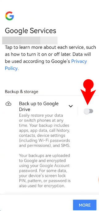 8. تكوين خيارات النسخ الاحتياطي